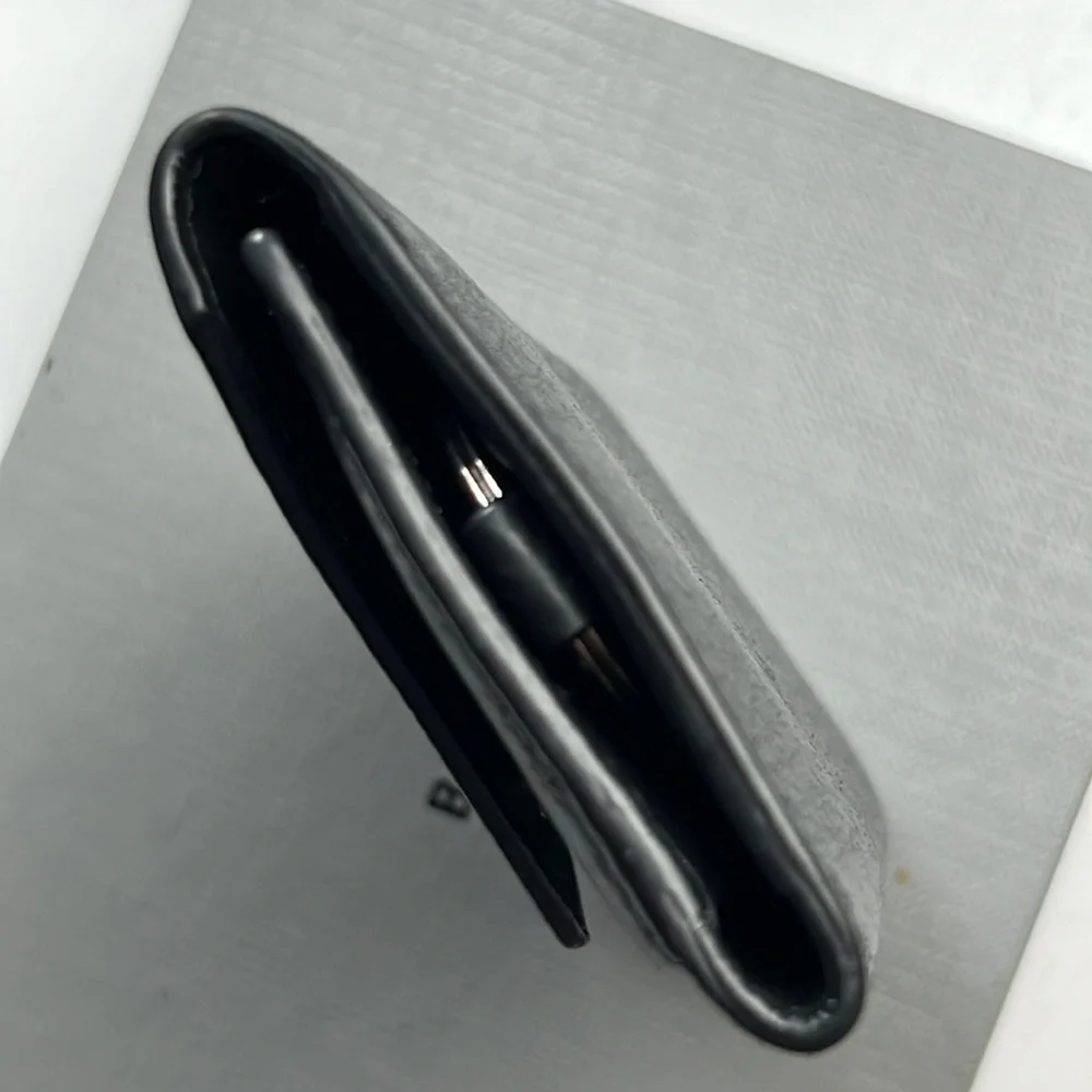 BALENCIAGA Papier Mini Leather Key Ring Case Auth.Black w.box, ribbon unisex
